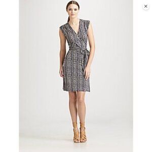 Silk Tory Burch Wrap Dress Size Medium